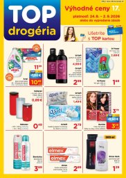 TOP Drogéria leták  s platnosťou 24. 8. - 2. 9. 2026 