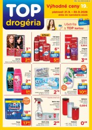 TOP Drogéria leták  s platnosťou 21. 9. - 30. 9. 2026 
