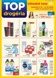 TOP Drogéria leták  s platnosťou 5. 10. - 14. 10. 2026 